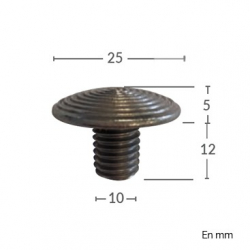 ERP-Zugänglichkeit B.E.V. podotaktile Nägel (Edelstahl) - 132 - 810916