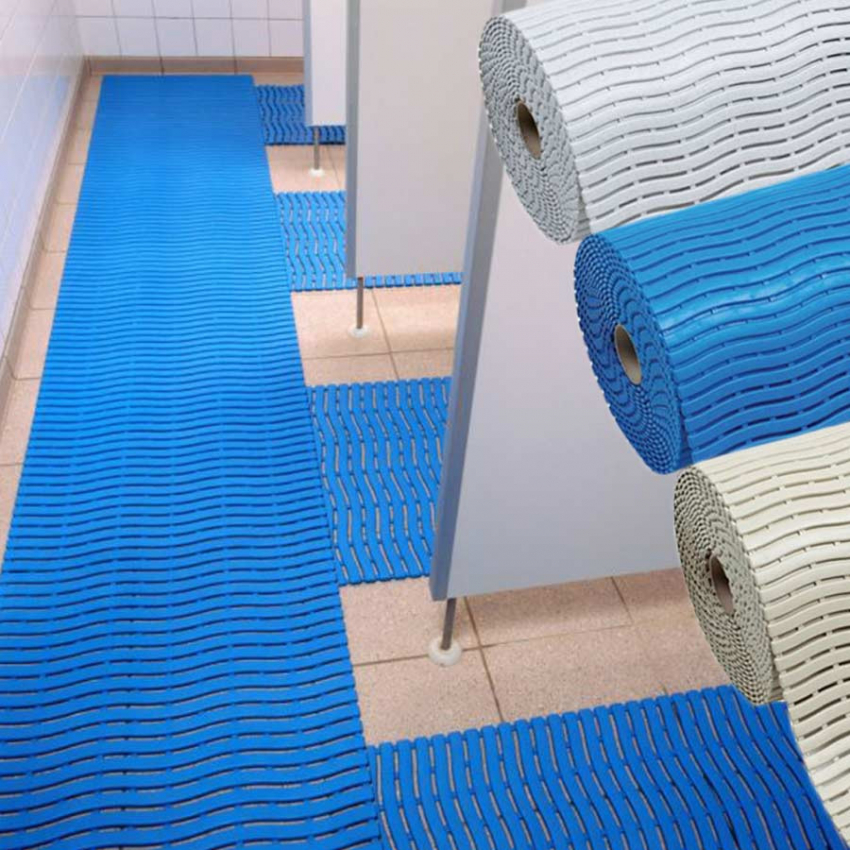 Tapis de sol piscines, douches, vestiaires - Caillebotis hygiéniques