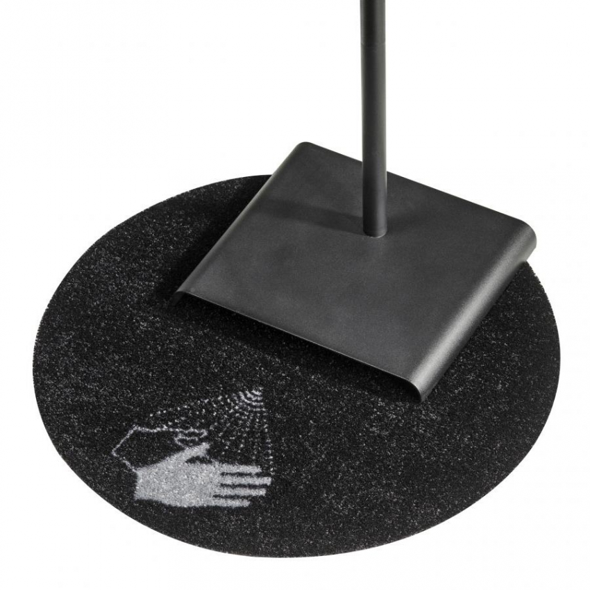 Tapis pour distributeur de gel désinfectant - Tapis signalétique et distance social