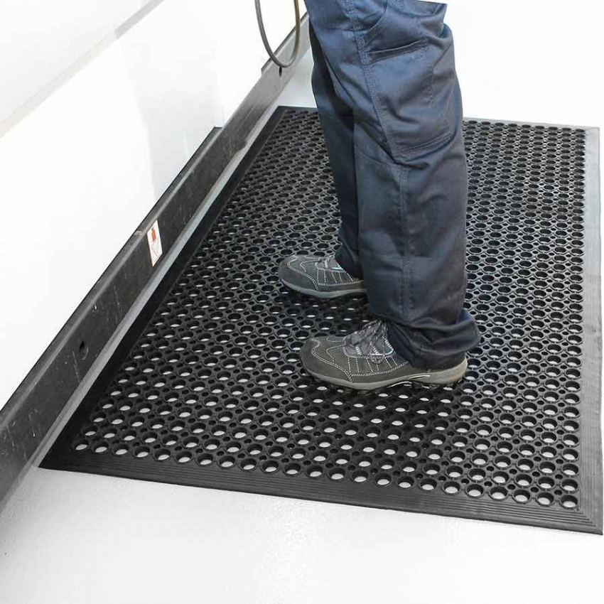 Tapis antifatigues Caillebotis industriel anti fatigue - 51.666667 - RAMPMAT