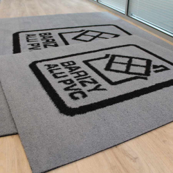 Tapis d'entrée personnalisés Tapis logo extérieur bicolore - 0 - OPTIBRUSH